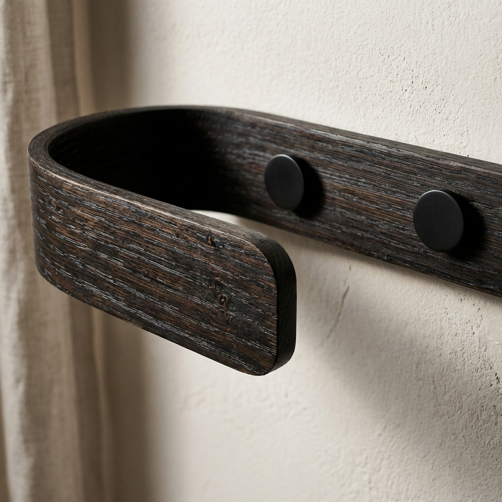 black oak curtain holdback hooks
