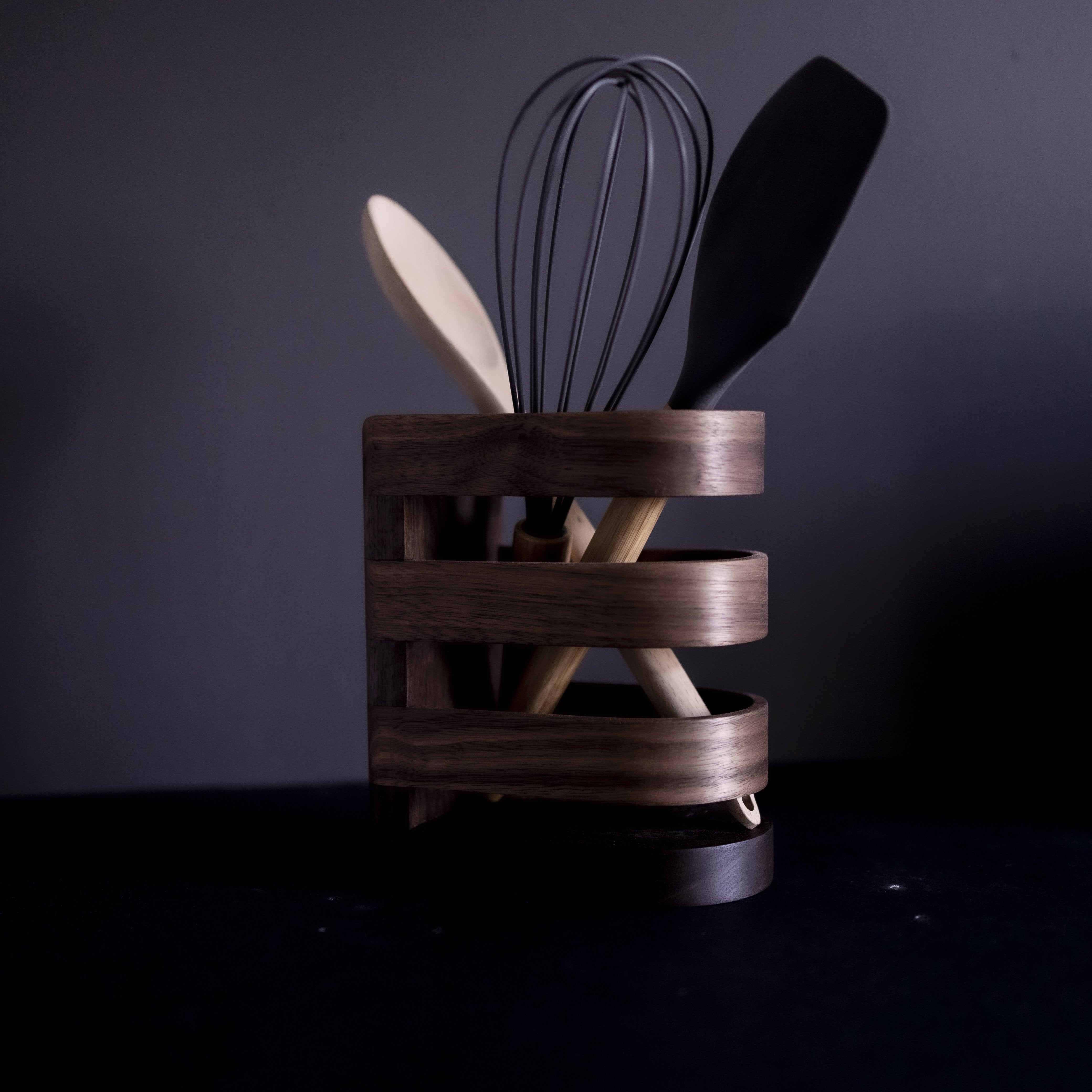 Kitchen Utensil Holder | American Black Walnut | Lux