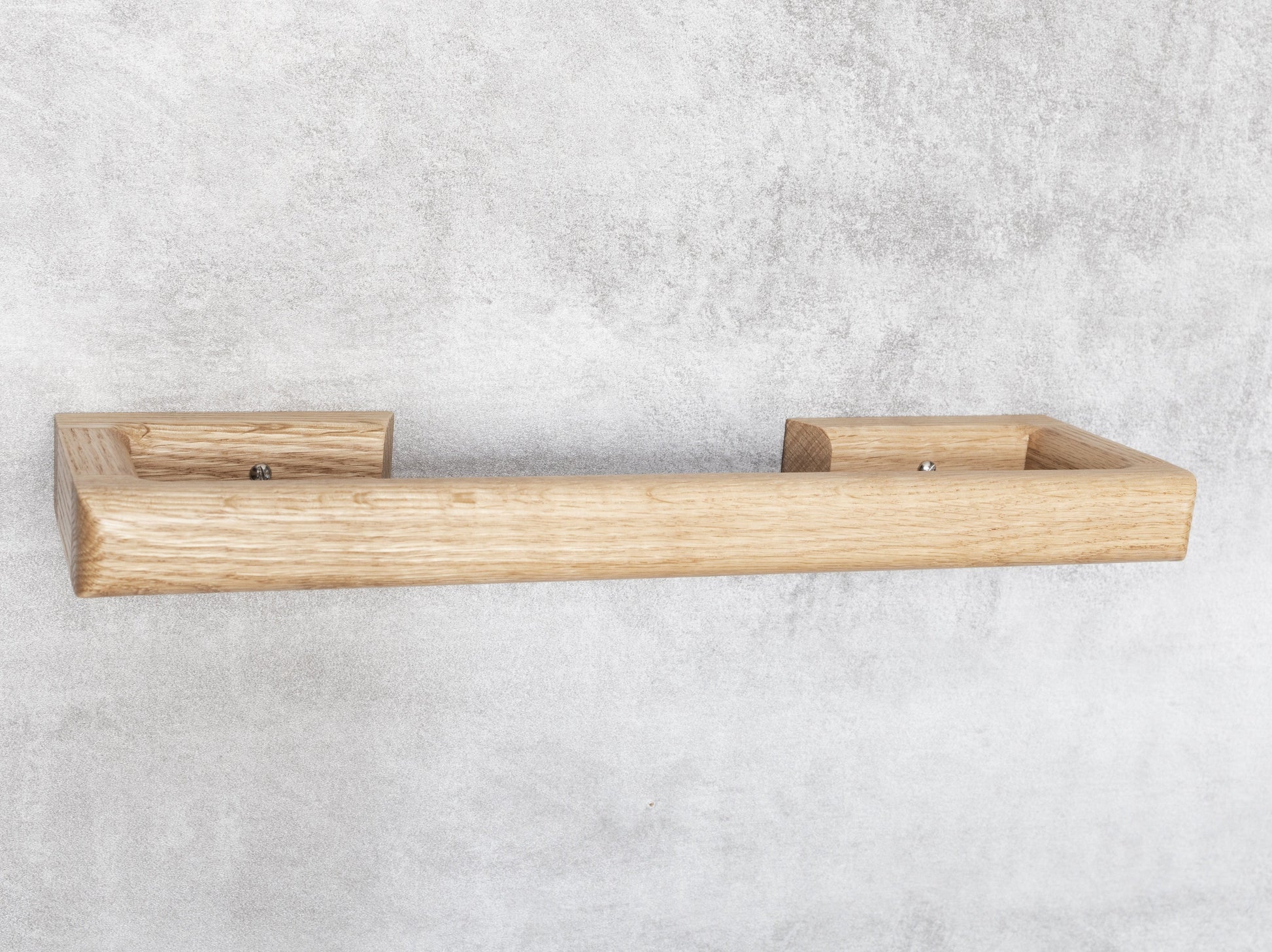 Oak towel bar
