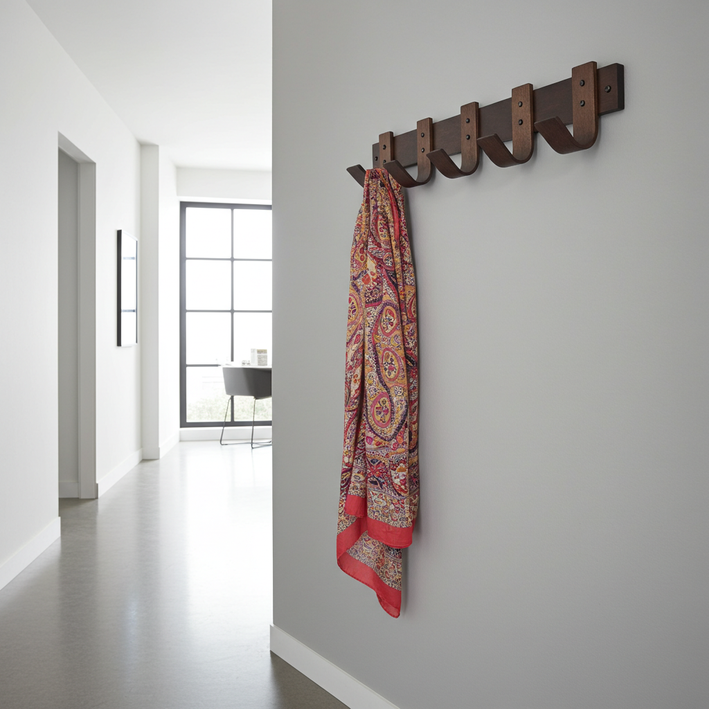 Designer Coat Rack - Walnut