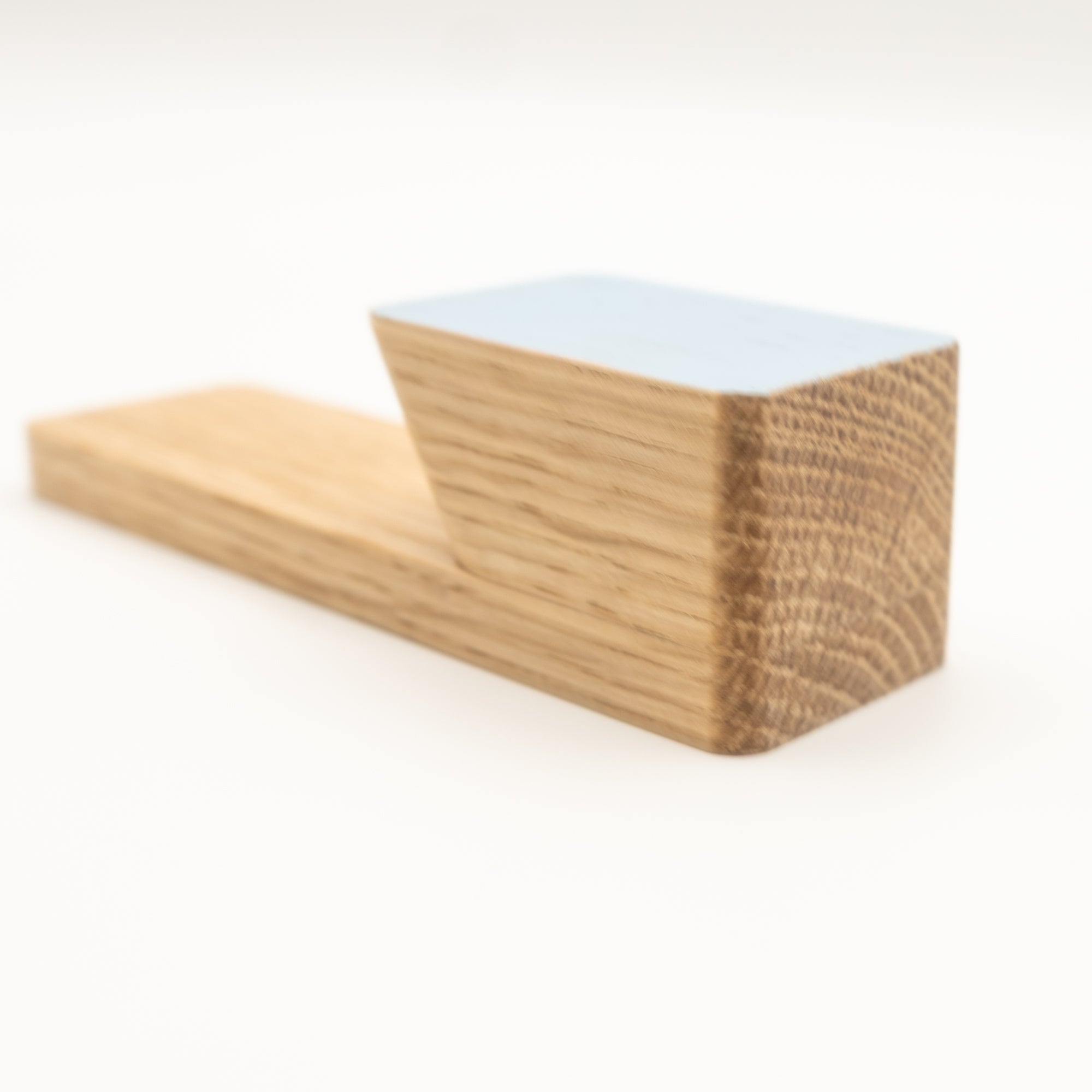 Colourful Oak Adhesive Wall Hooks | Premium Hardwood No-Drill Mount