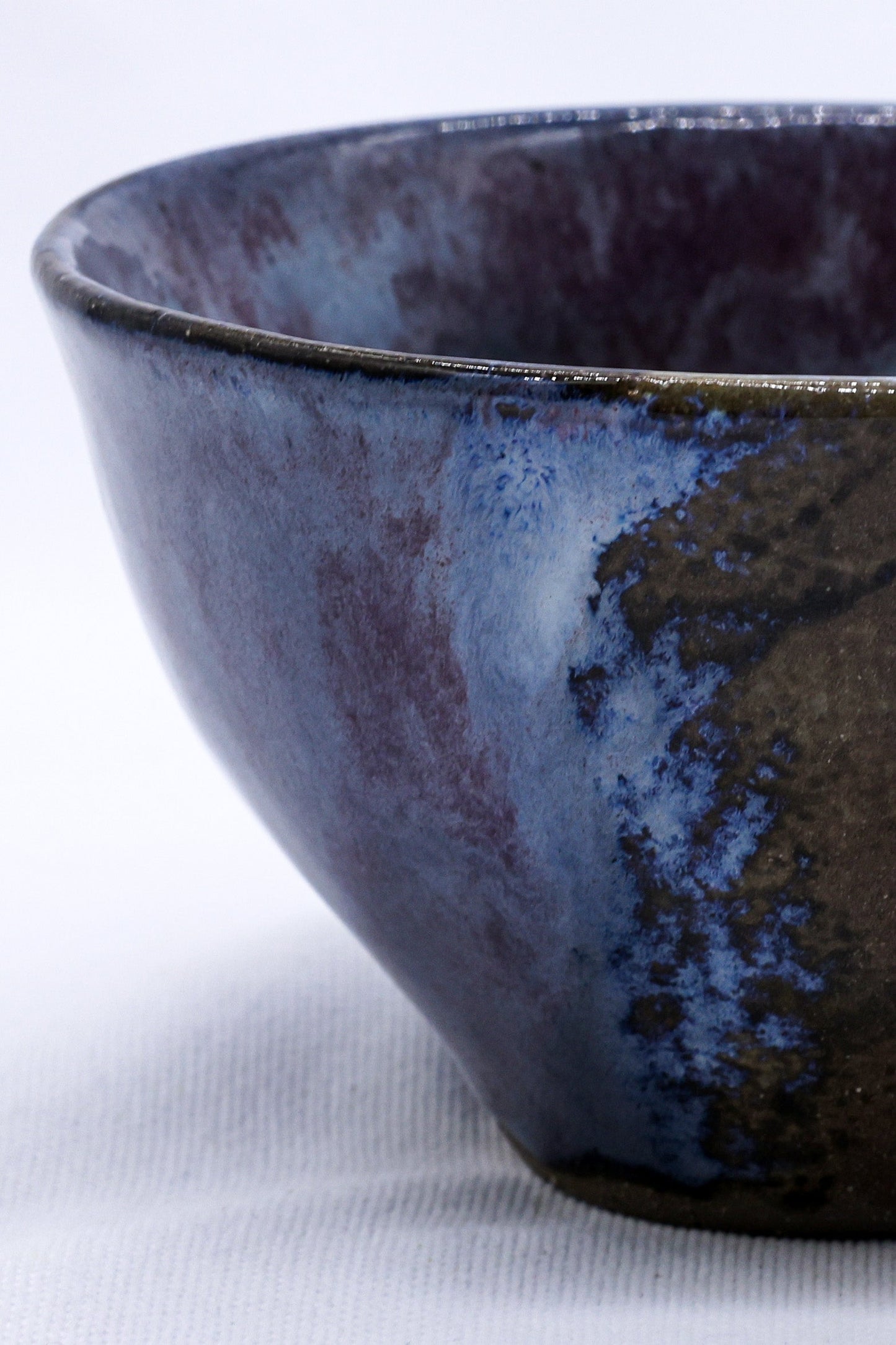 Small Smoked Grey Plum Sea Mist Handmade Ceramic Stoneware Dinner Bowl