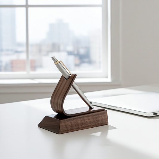 Swiss | Luxury Pen Holder Display Stand - Walnut