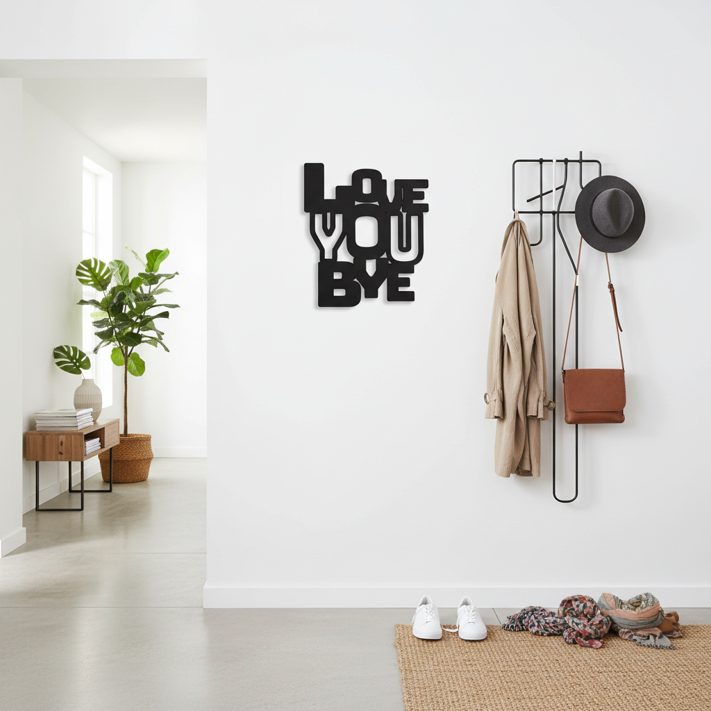 Hallway with coat rack