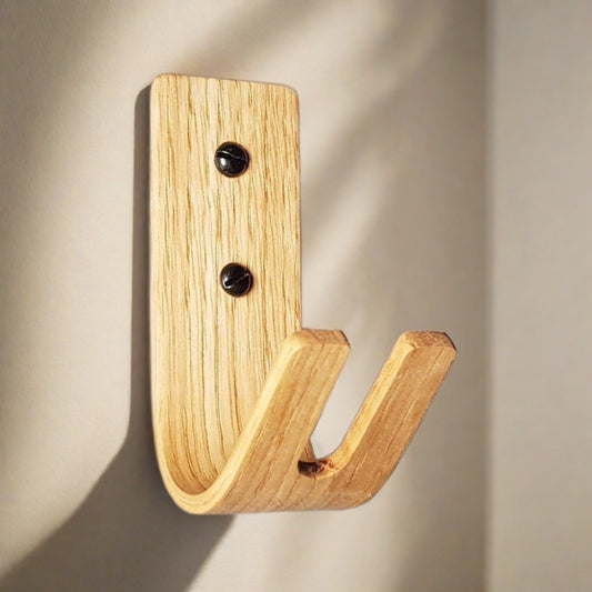 Monaco K | Set of 4 Wall Key Hooks - Oak - NOIR.DESIGN