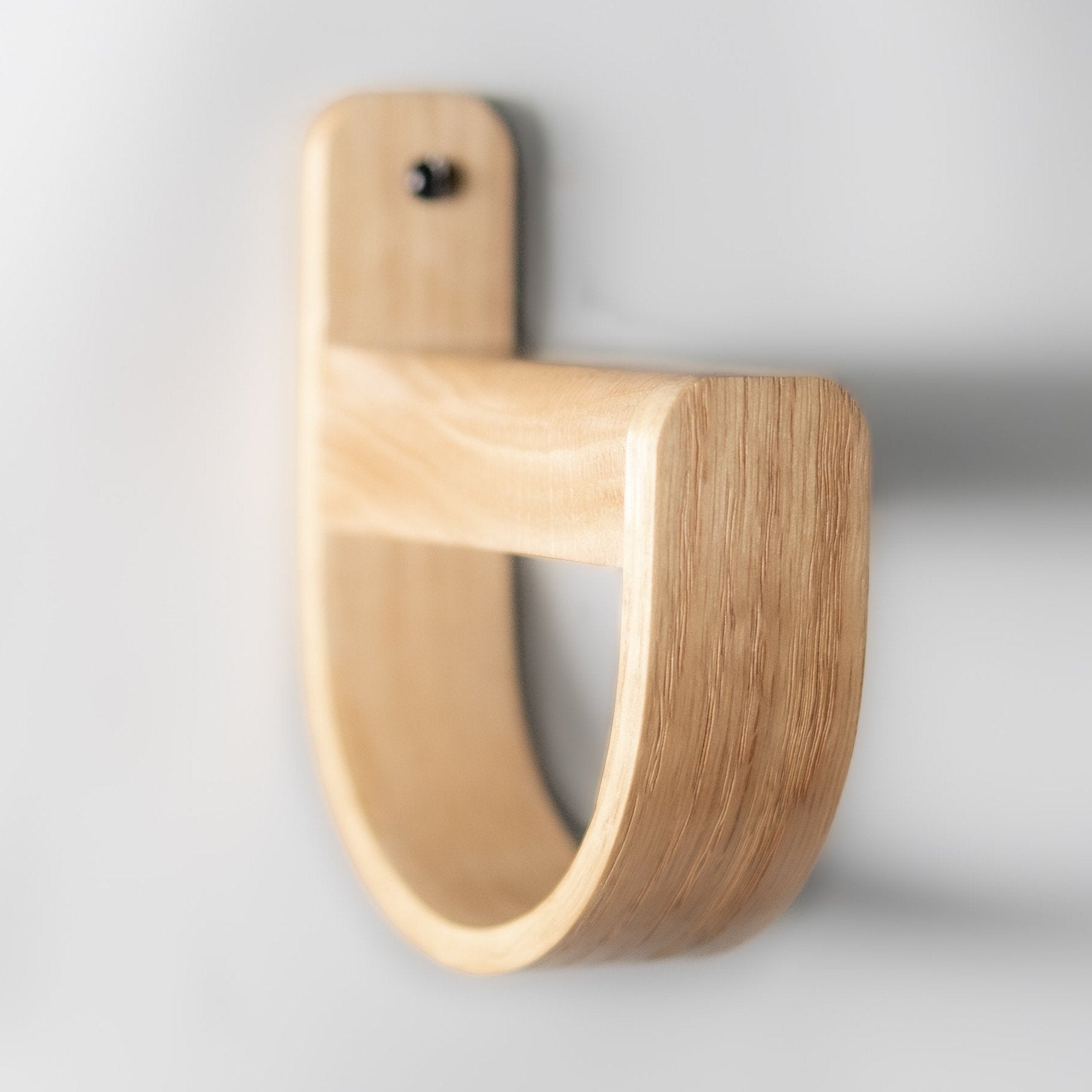 Oak Headphone Wall Mount | Duo S Wooden Headset Holder | UK Made