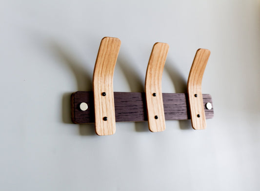 Oak Coat Rack | BL Tordu Silver