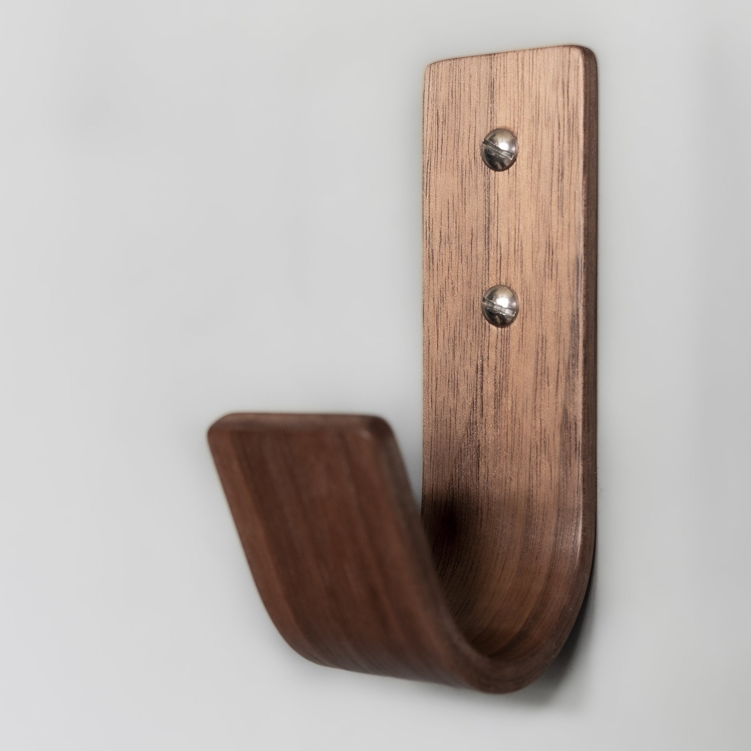 Walnut Wall Hooks | Heavy Duty Hardwood Coat Hooks | Monaco Collection | UK Made